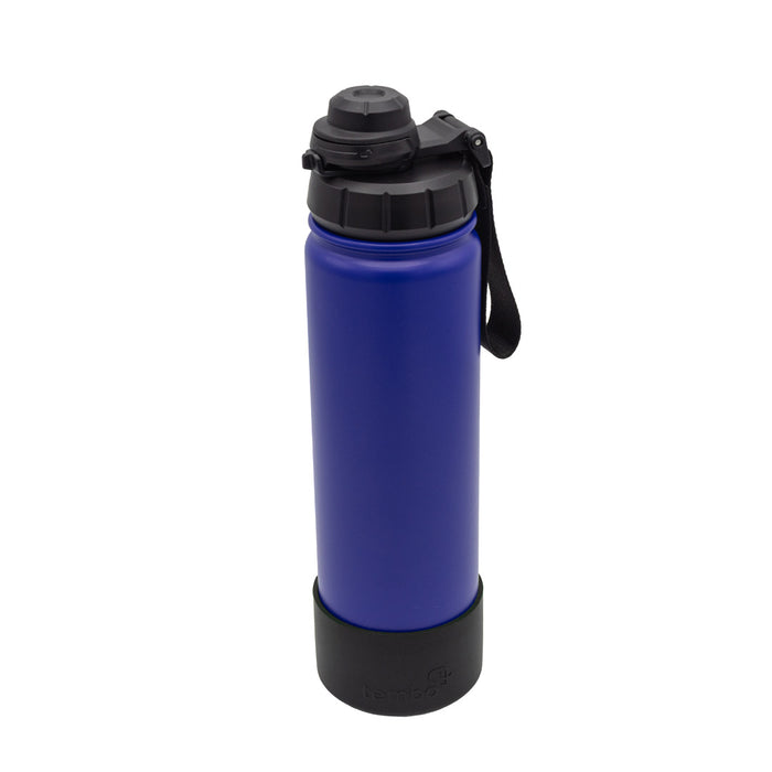 Tembottle Trisolation – Dreifach Isolierte Edelstahlflasche in Dunkelblau - 650ml