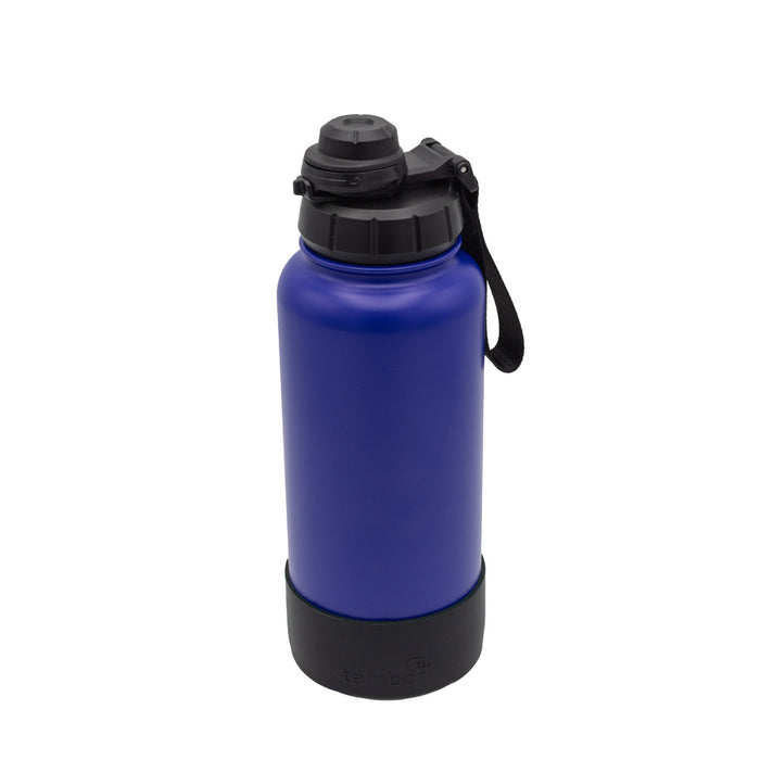 Tembottle Trisolation – Dreifach Isolierte Edelstahlflasche in Dunkelblau - 1000ml