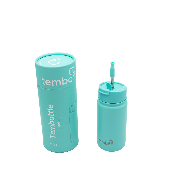 Tembottle Trisolation – Dreifach Isolierte Edelstahlflasche in Türkis - 450ml