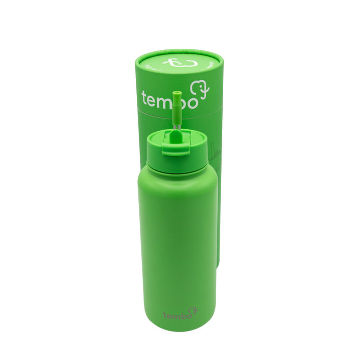 Tembottle Trisolation – Dreifach Isolierte Edelstahlflasche in Grün - 1000ml