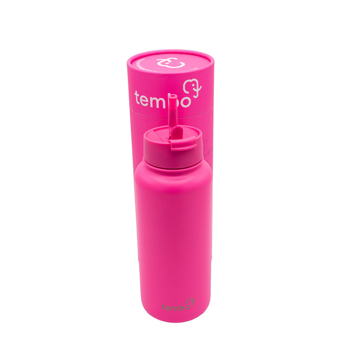 Tembottle Trisolation – Dreifach Isolierte Edelstahlflasche in Pink - 1000ml