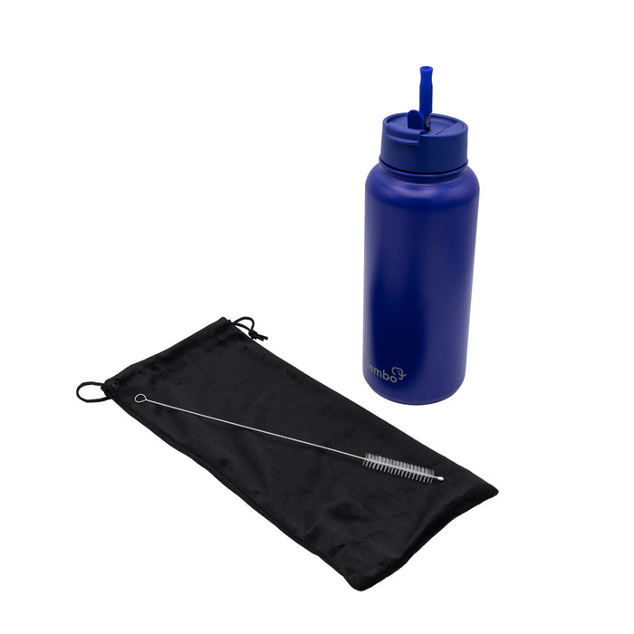 Tembottle Trisolation – Dreifach Isolierte Edelstahlflasche in Dunkelblau - 1000ml