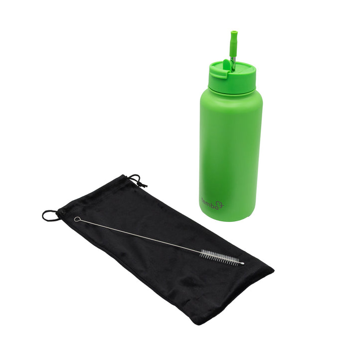 Tembottle Trisolation – Dreifach Isolierte Edelstahlflasche in Grün - 1000ml