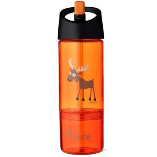 Carl Oscar 2in1 Trinkflasche mit Snackboden Orange